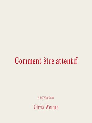 cover image of Comment être attentif